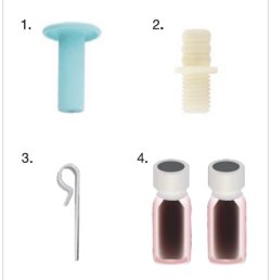 画像1: バーキー用　スターターキッド　(プライマー、レッドフードカラー、クリップ　延長用プラスチック)